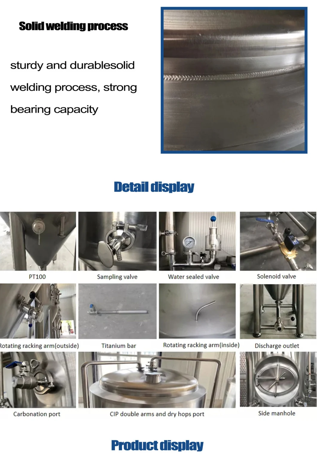 500L CCT Fermentation Tank Craft Beer Equipment Made in China