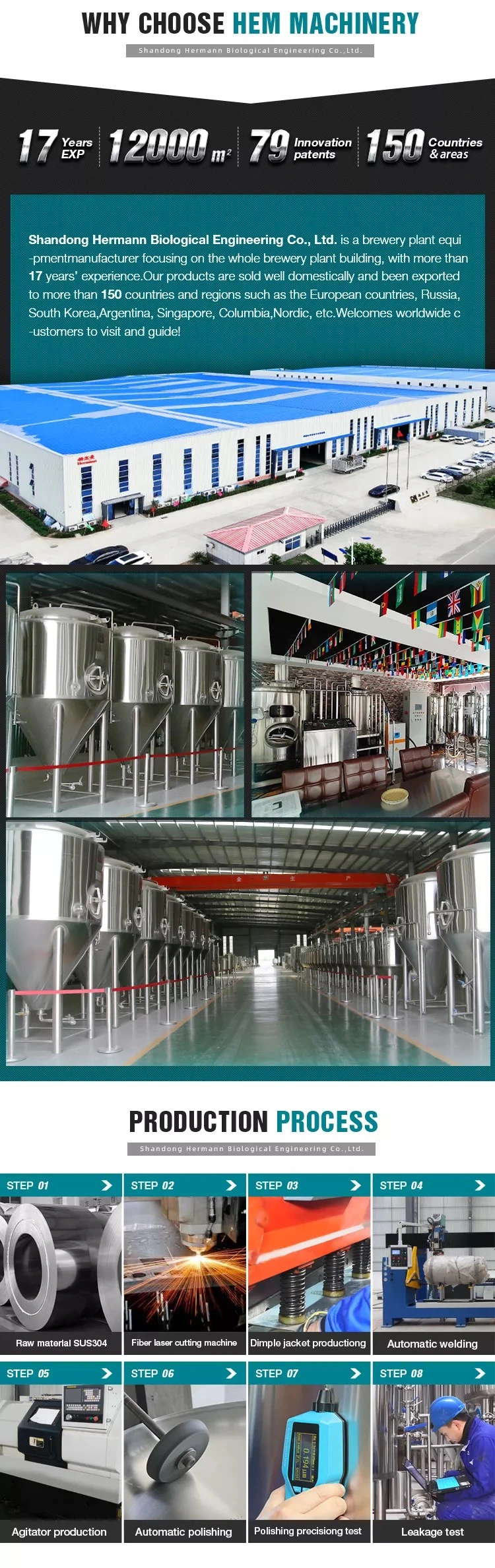 Copper Fermentation Tank 5bbl 10bbl 15bbl 20bbl Beer Micro Brewery Equipment for Beer Production Equipment