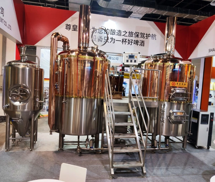 1000L Red Copper Beer Brewery Equipment Restaurant Micro Brewing Equipment